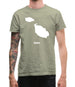 Malta Silhouette Mens T-Shirt