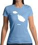 Malta Silhouette Womens T-Shirt