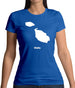 Malta Silhouette Womens T-Shirt