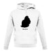 Mauritius Silhouette unisex hoodie