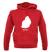 Mauritius Silhouette unisex hoodie
