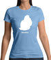 Mauritius Silhouette Womens T-Shirt