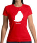 Mauritius Silhouette Womens T-Shirt
