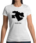 Middle East Silhouette Womens T-Shirt