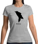 Moldova Silhouette Womens T-Shirt