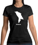 Moldova Silhouette Womens T-Shirt