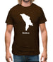 Moldova Silhouette Mens T-Shirt