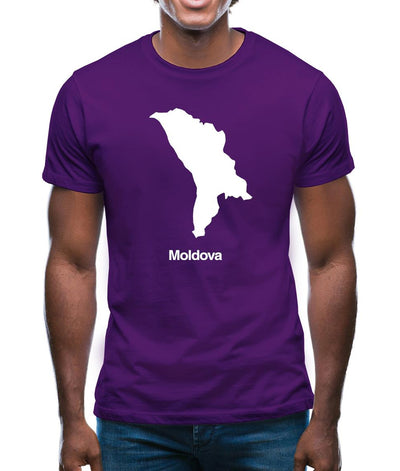Moldova Silhouette Mens T-Shirt