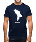 Moldova Silhouette Mens T-Shirt