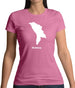 Moldova Silhouette Womens T-Shirt