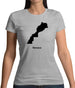 Monaco Silhouette Womens T-Shirt