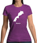 Monaco Silhouette Womens T-Shirt