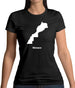 Monaco Silhouette Womens T-Shirt