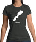 Monaco Silhouette Womens T-Shirt