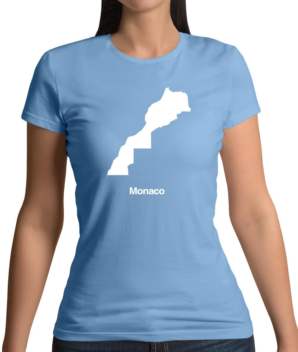 Monaco Silhouette Womens T-Shirt