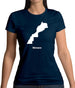 Monaco Silhouette Womens T-Shirt