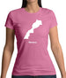 Monaco Silhouette Womens T-Shirt