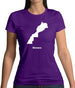 Monaco Silhouette Womens T-Shirt
