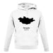 Mongolia Silhouette unisex hoodie