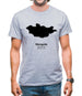 Mongolia Silhouette Mens T-Shirt