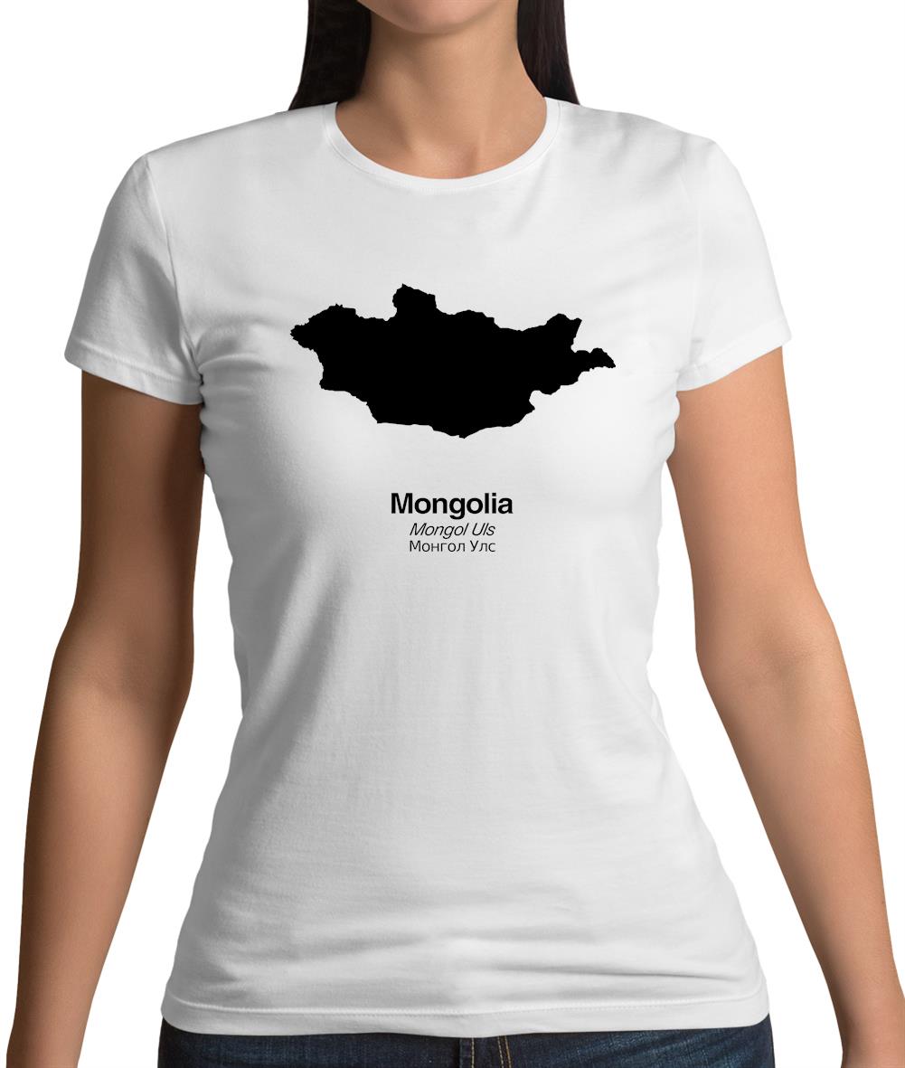Mongolia Silhouette Womens T-Shirt