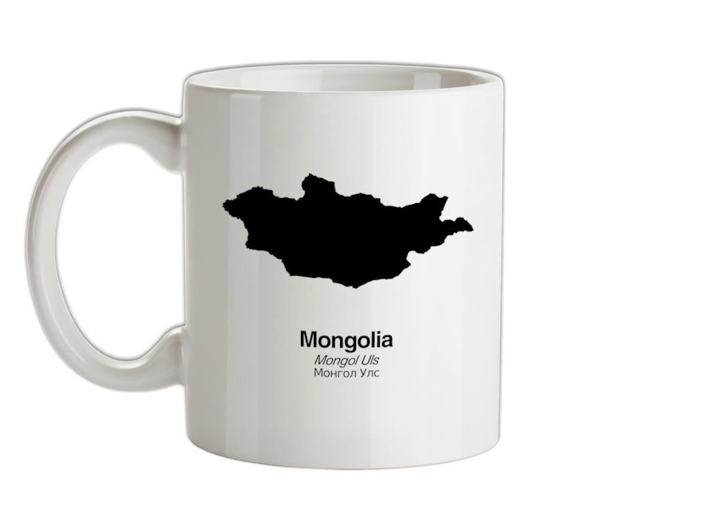 Mongolia Silhouette Ceramic Mug