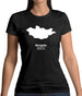 Mongolia Silhouette Womens T-Shirt