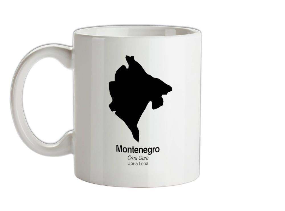 Montenegro Silhouette Ceramic Mug