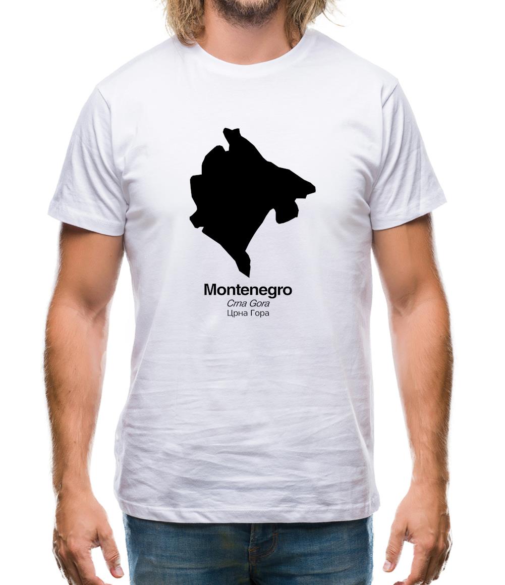 Montenegro Silhouette Mens T-Shirt