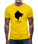 Montenegro Silhouette Mens T-Shirt