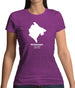 Montenegro Silhouette Womens T-Shirt