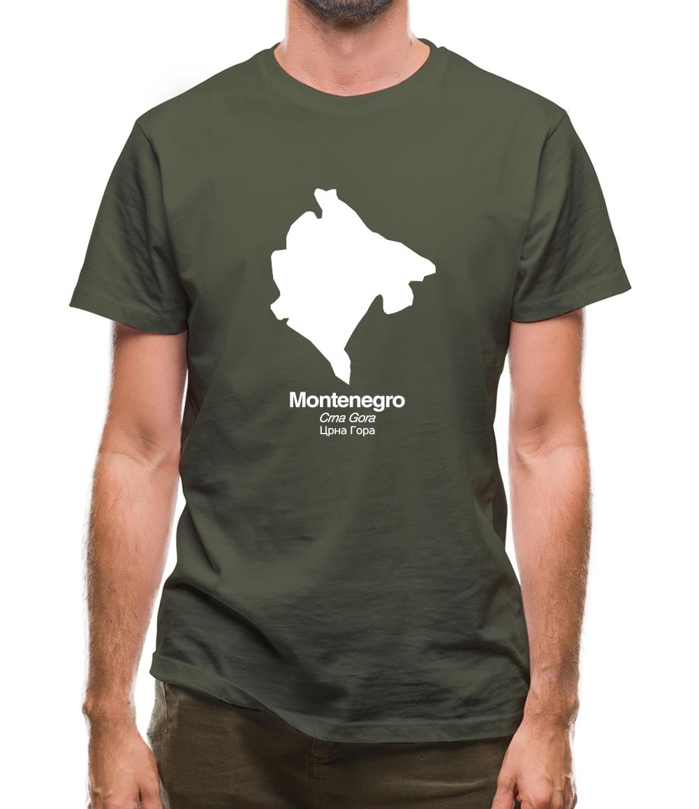 Montenegro Silhouette Mens T-Shirt