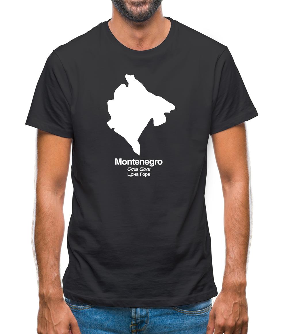Montenegro Silhouette Mens T-Shirt