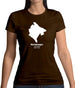 Montenegro Silhouette Womens T-Shirt