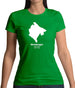 Montenegro Silhouette Womens T-Shirt