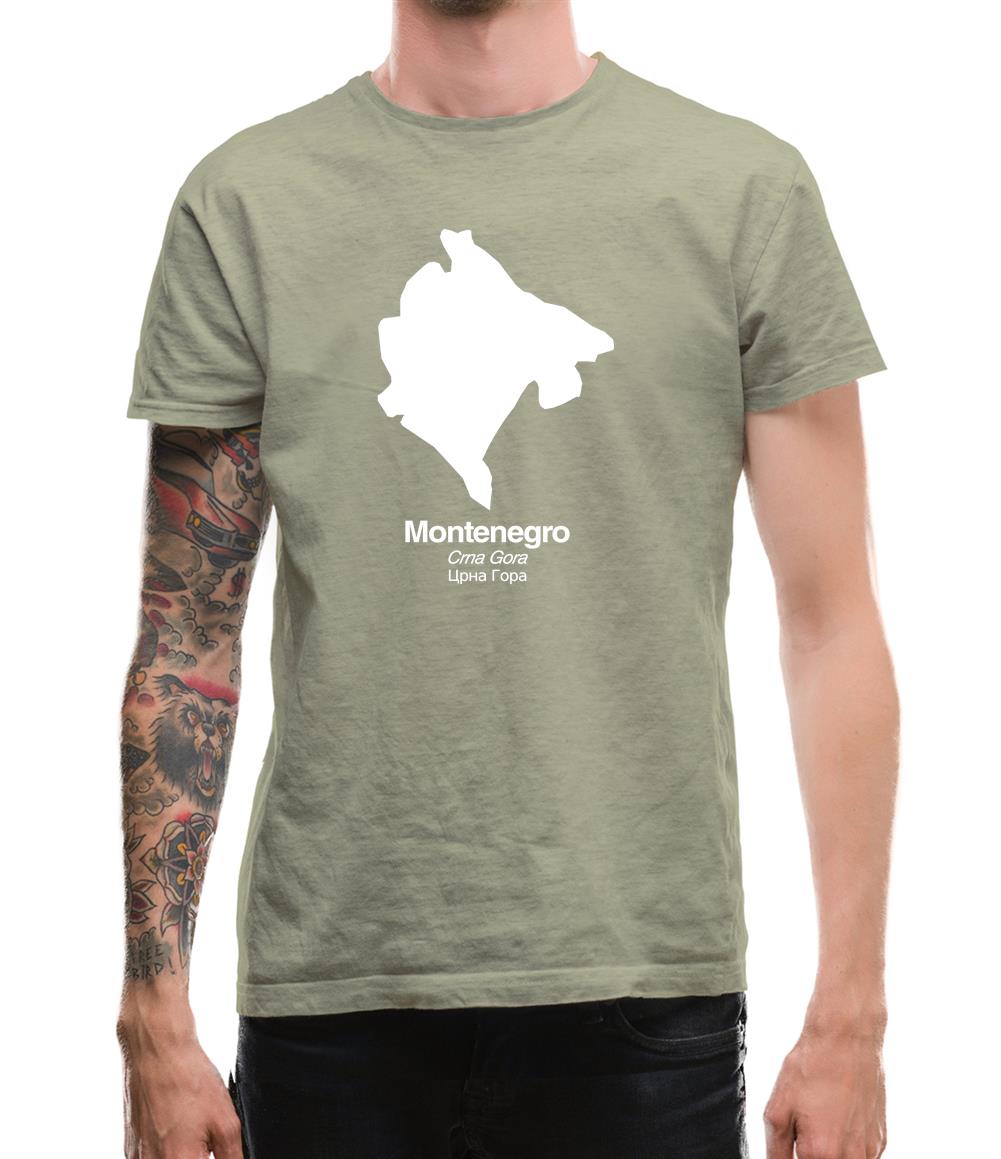 Montenegro Silhouette Mens T-Shirt