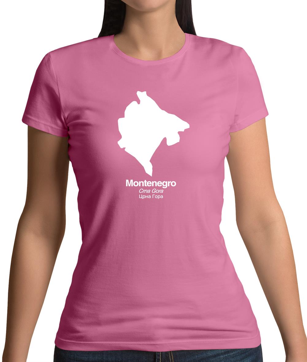 Montenegro Silhouette Womens T-Shirt
