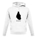Montserrat Silhouette unisex hoodie