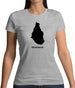 Montserrat Silhouette Womens T-Shirt