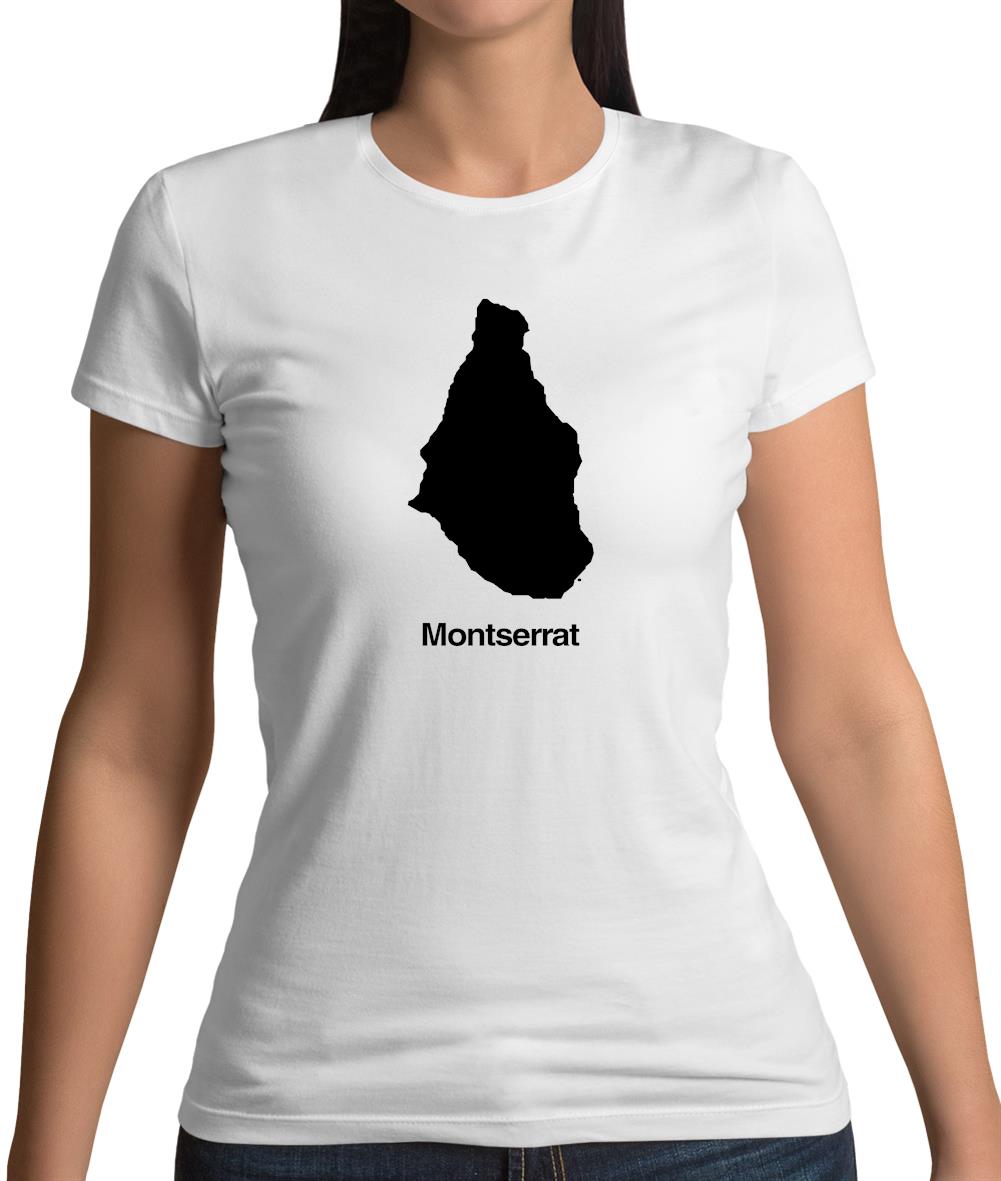 Montserrat Silhouette Womens T-Shirt
