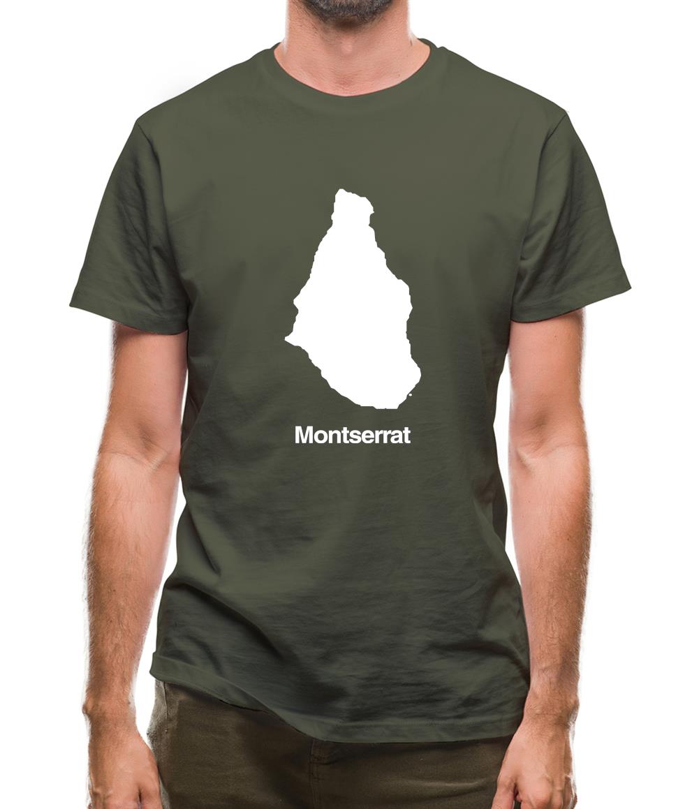 Montserrat Silhouette Mens T-Shirt