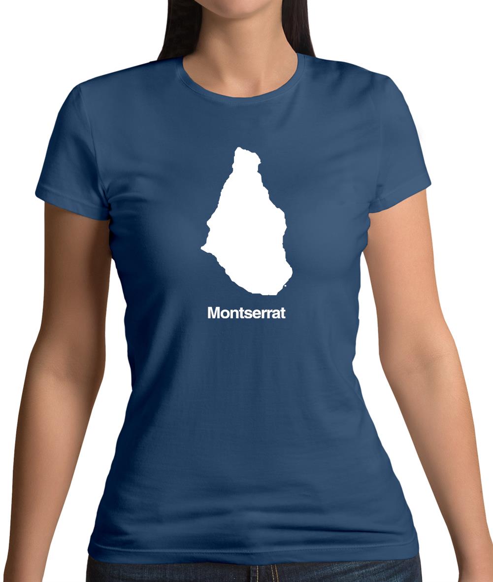 Montserrat Silhouette Womens T-Shirt