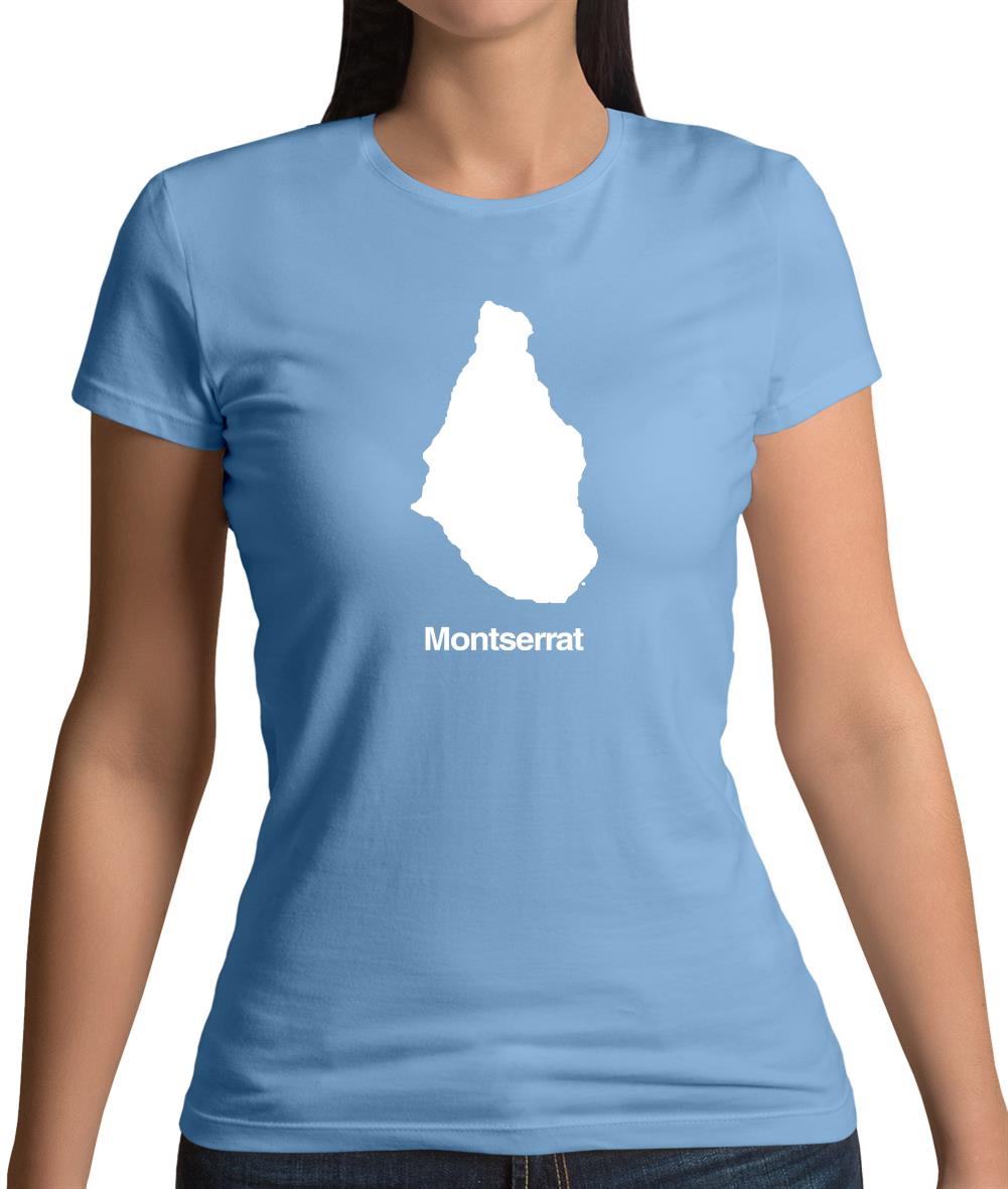 Montserrat Silhouette Womens T-Shirt