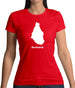 Montserrat Silhouette Womens T-Shirt