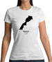 Morocco Silhouette Womens T-Shirt