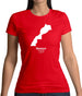 Morocco Silhouette Womens T-Shirt