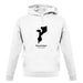 Mozambique Silhouette unisex hoodie