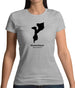 Mozambique Silhouette Womens T-Shirt