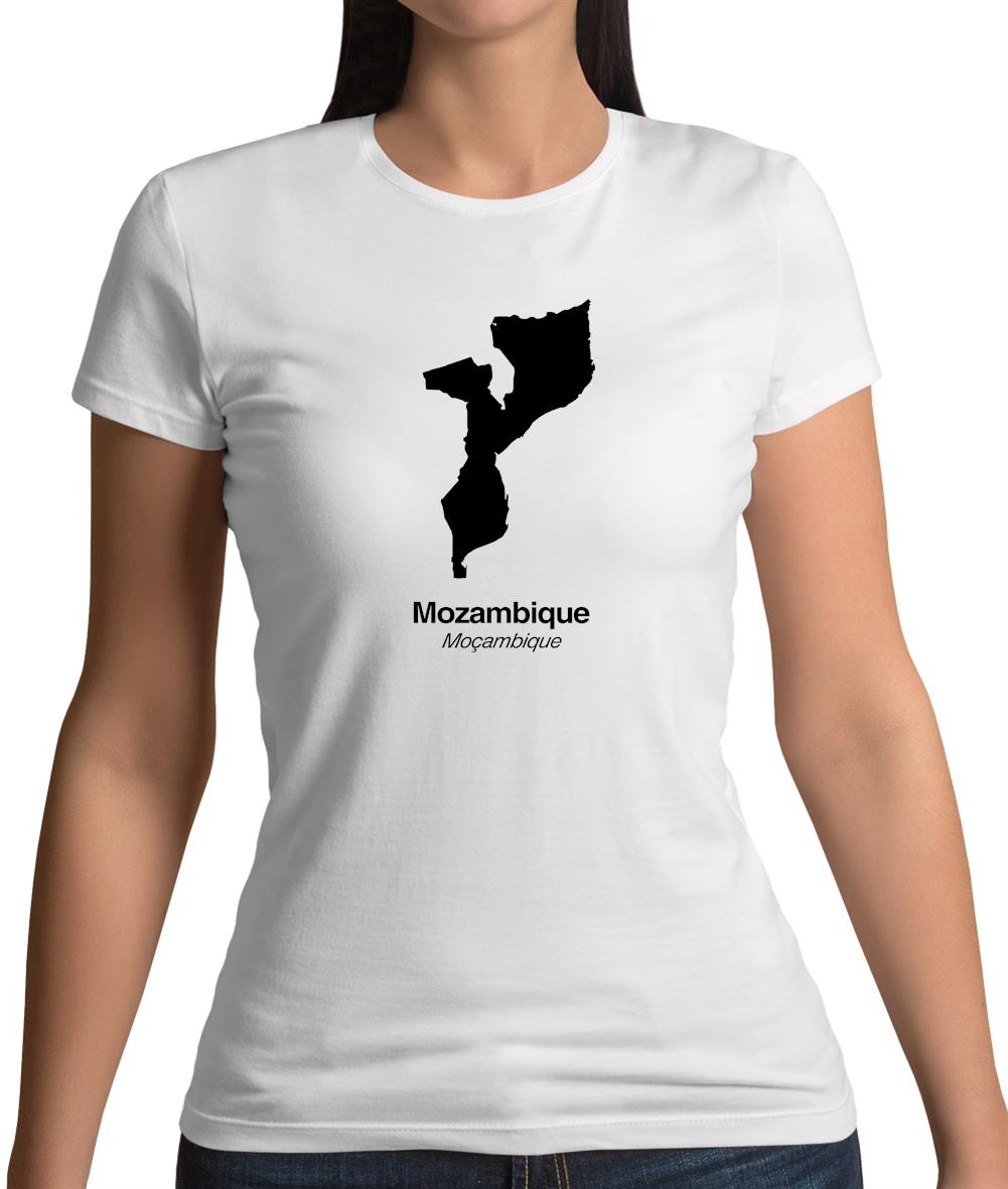 Mozambique Silhouette Womens T-Shirt