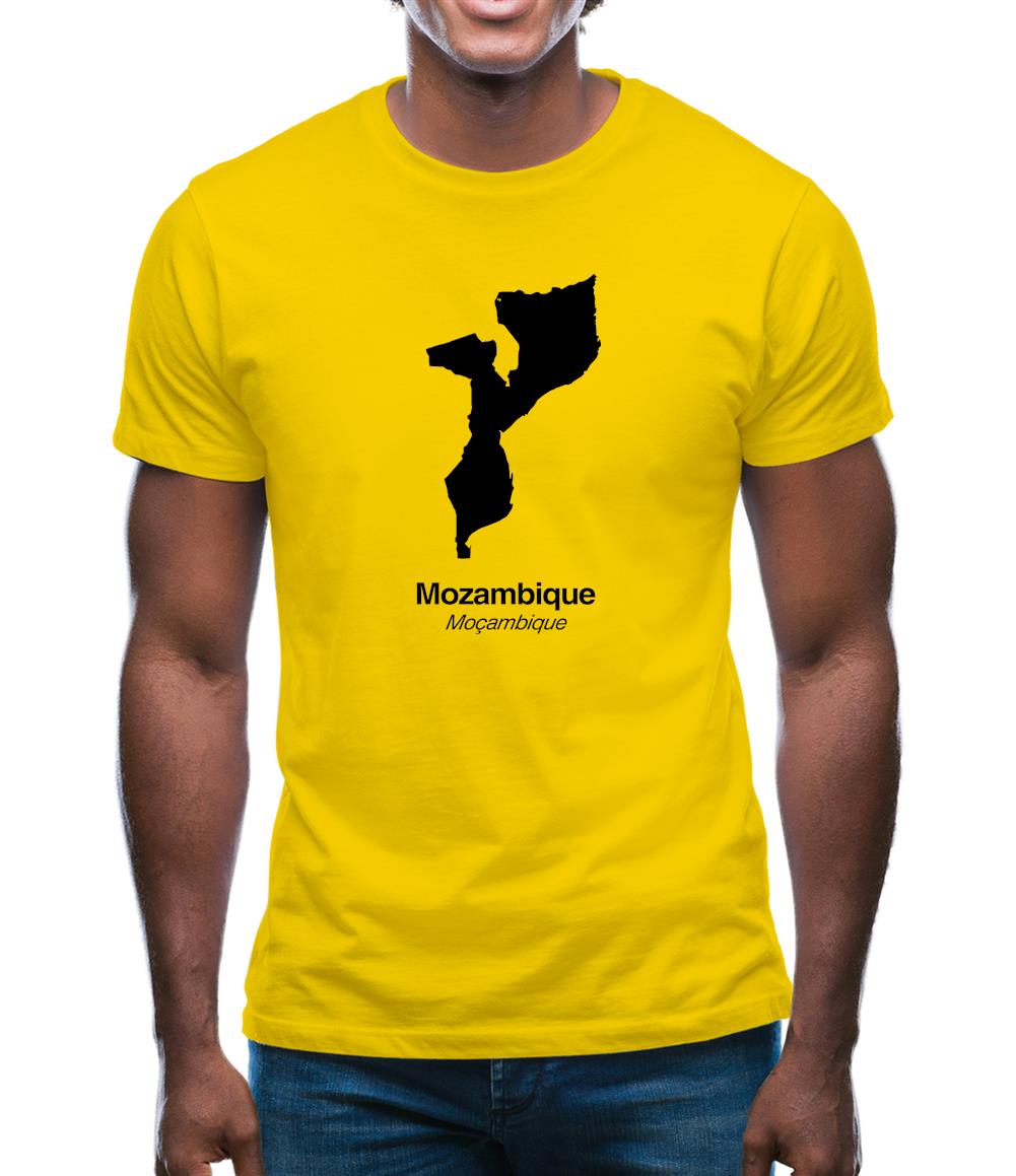 Mozambique Silhouette Mens T-Shirt